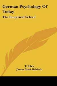 German Psychology of Today : The Empirical School