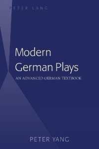 Modern German Plays : An Advanced German Textbook （2015. 242 S. 225 mm）