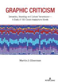 Graphic Criticism : Semantics, Neurology and Cultural Transmission-A Study of 100 Classic Anglophone Novels （2022. XXVI, 178 S. 110 Abb. 254 mm）