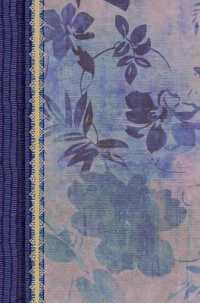 RVR 1960 Biblia de Estudio para Mujeres, azul floreado tela impresa con índice