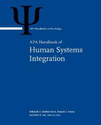 APA人間システム統合ハンドブック<br>APA Handbook of Human Systems Integration (APA Handbooks in Psychology® Series)