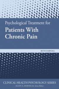Psychological Treatment for Patients with Chronic Pain (Clinical Health Psychology Series)