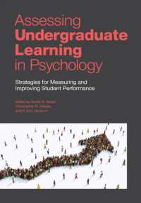 心理学のための学部生評価法<br>Assessing Undergraduate Learning in Psychology : Strategies for Measuring and Improving Student Performance