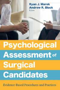 Psychological Assessment of Surgical Candidates : Evidence-Based Procedures and Practices