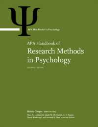 APA Handbook of Research Methods in Psychology : Volume 1: Foundations, Planning, Measures, and Psychometrics Volume 2: Research Designs: Quantitative, Qualitative, Neuropsychological, and Biological Volume 3: Data Analysis and Research Publication ( （2ND）