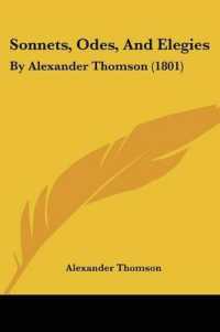 Sonnets, Odes, and Elegies : By Alexander Thomson (1801)