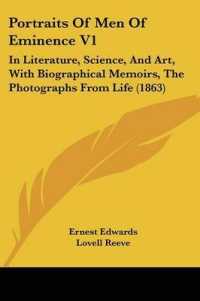 Portraits of Men of Eminence V1 : In Literature, Science, and Art, with Biographical Memoirs, the Photographs from Life (1863)