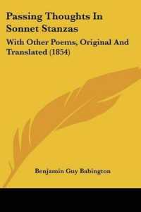Passing Thoughts in Sonnet Stanzas : With Other Poems, Original and Translated (1854)