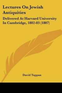 Lectures on Jewish Antiquities : Delivered at Harvard University in Cambridge, 1802-03 (1807)