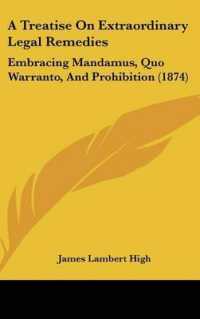 A Treatise on Extraordinary Legal Remedies : Embracing Mandamus, Quo Warranto, and Prohibition (1874)