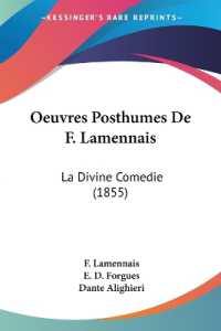 Oeuvres Posthumes De F. Lamennais : La Divine Comedie (1855)