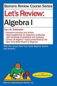 Let's Review Algebra I (Barron's Review Course)