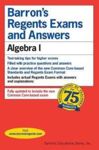 Algebra I (Barron's Regents Exams and Answers)