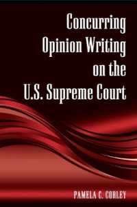 Concurring Opinion Writing on the U.S. Supreme Court (Suny series in American Constitutionalism)