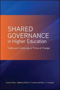 Shared Governance in Higher Education : Vitality and Continuity in Times of Change