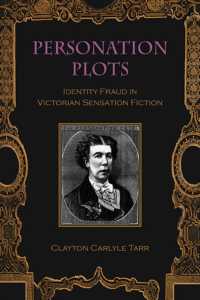 Personation Plots : Identity Fraud in Victorian Sensation Fiction (Suny series, Studies in the Long Nineteenth Century)
