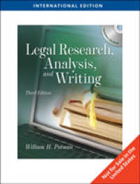 Legal Research, Analysis and Writing, International Edition -- Mixed media product （2 ed）