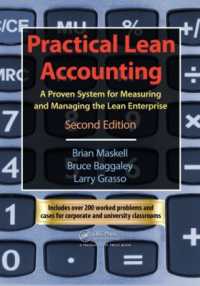 リーン会計の実務（第２版）<br>Practical Lean Accounting : A Proven System for Measuring and Managing the Lean Enterprise, Second Edition （2ND）
