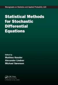 Statistical Methods for Stochastic Differential Equations (Chapman & Hall/crc Monographs on Statistics and Applied Probability)