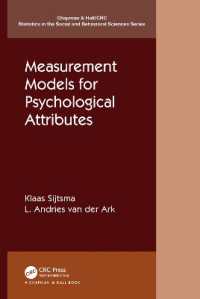 Measurement Models for Psychological Attributes (Chapman & Hall/crc Statistics in the Social and Behavioral Sciences)