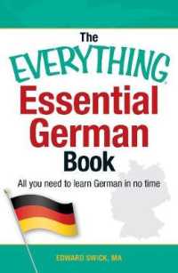 Everything Essential German Book : All You Need to Learn German in No Time! (Everything (R)) -- Paperback / softback
