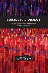 フランクフルト学派の認識論・存在論・方法論についての所論<br>Subject and Object : Frankfurt School Writings on Epistemology, Ontology, and Method