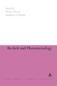 Beckett and Phenomenology (Continuum Literary Studies)