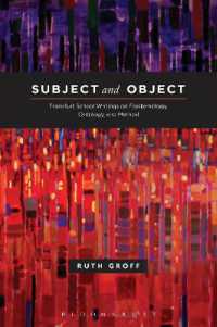 フランクフルト学派の認識論・存在論・方法論についての所論<br>Subject and Object : Frankfurt School Writings on Epistemology, Ontology, and Method