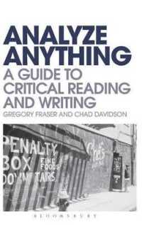 何でも分析してみよう：批判的読解・作文の手引き<br>Analyze Anything : A Guide to Critical Reading and Writing