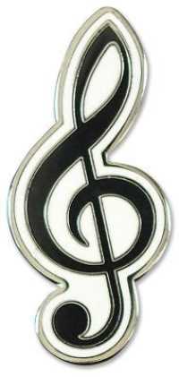 Treble Clef Hard Enamel Cloisonne Pin Set