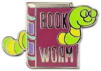 Bookworm Hard Enamel Cloisonne Pin Set