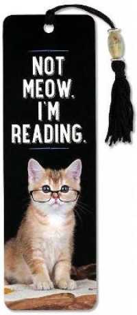 Not Meow. I'm Reading. Beaded Bookmark