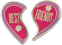 Best Friends Hard Enamel Pin 2 Pin Set