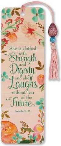 She Is Clothed with Strenth and Dignity Beaded Bookmark