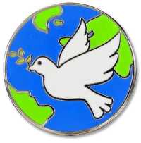 Peace Dove Hard Enamel Pin : Cloisonne Pin