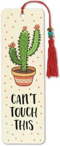 Can't Touch This Beaded Bookmark