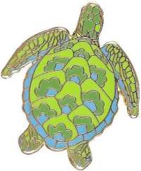 Sea Turtle Hard Enamel Pin Cloisonne Pin