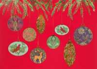 Golden Ornaments Holiday Cards （BOX GCR DL）