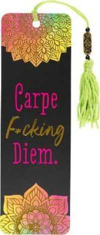 Carpe F-cking Diem Beaded Bookmark