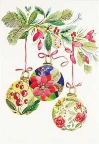 Botanical Ornaments Small Holiday Cards (Small Boxed Holiday Cards) （BOX GCR）