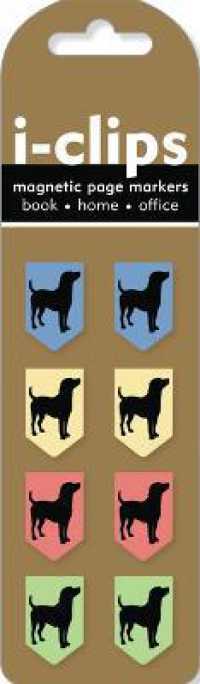 Black Dogs I-Clips Magnetic Page Markers (Set of 8)