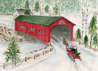 Snowy Sleigh Ride Deluxe Boxed Holiday Cards (20 Cards, 21 Self-Sealing Envelopes)