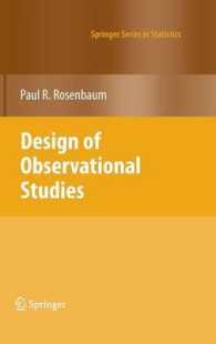 Design of Observational Studies (Springer Series in Statistics)