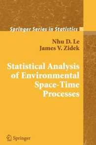 Statistical Analysis of Environmental Space-time Processes (Springer Series in Statistics)