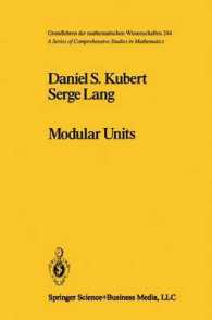 Modular Units (Grundlehren Der Mathematischen Wissenschaften)
