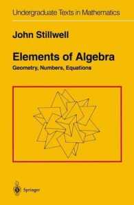 Elements of Algebra : Geometry, Numbers, Equations (Undergraduate Texts in Mathematics)