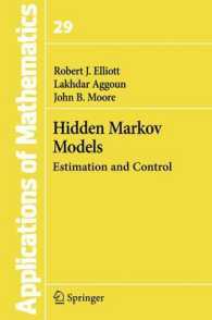 Hidden Markov Models : Estimation and Control (Stochastic Modelling and Applied Probability)