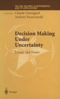 Decision Making under Uncertainty : Energy and Power (The Ima Volumes in Mathematics and Its Applications)