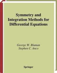 Symmetry and Integration Methods for Differential Equations (Applied Mathematical Sciences) （2ND）