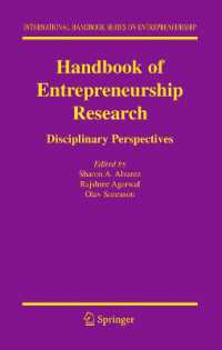 Handbook of Entrepreneurship Research : Disciplinary Perspectives (International Handbook Series on Entrepreneurship)